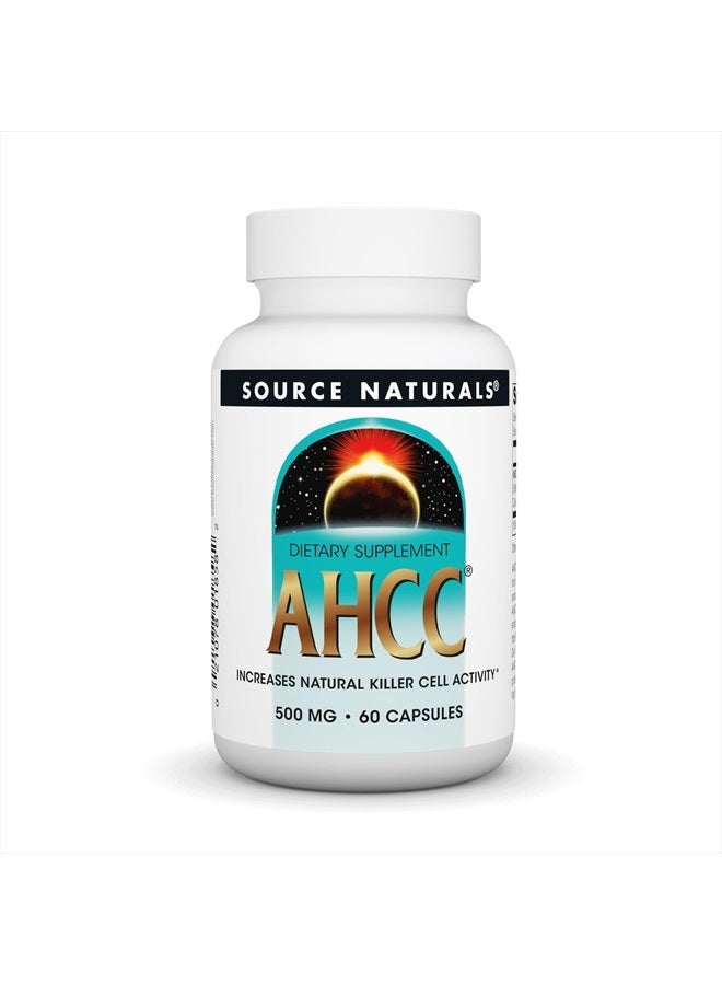 Source Naturals AHCC Increases Natural Killer Cell Activity* 500mg - 60 Capsules - Image 1