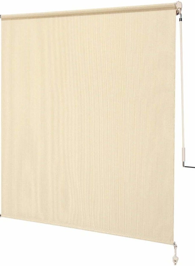 Coolaroo 462161 Roller Shade, 4' x 8', Pebble - Image 1