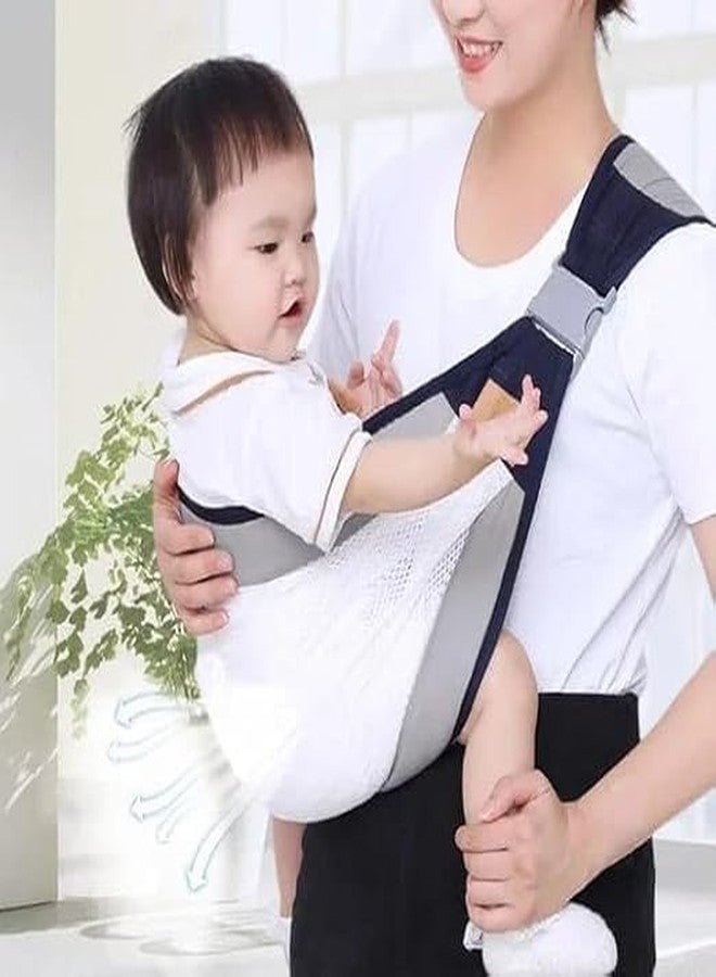 RIVUGJA Adjustable Ergonomic Baby Carrier Sling Wrap with Breathable 3D Mesh - for Newborns to Toddlers Sling with Thick Shoulder Straps for Maximum Support for Active Parents and On-The-Go Lifestyle - Image 1
