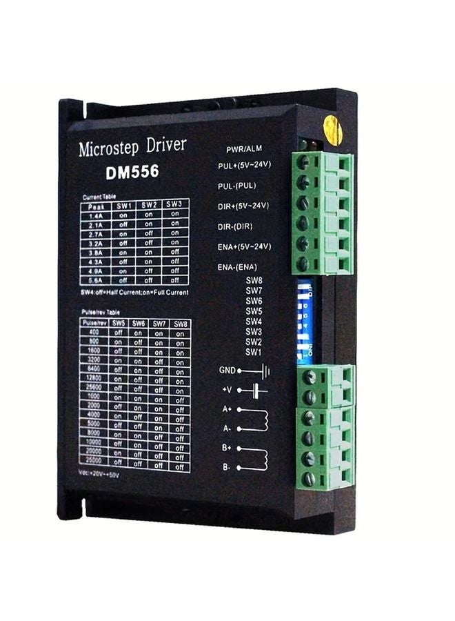 DM556 محرك خطوة سائق CNC وحدة تحكم رقمية 20 50V DC 5.6A لنماذج Nema 23 24 - Image 3