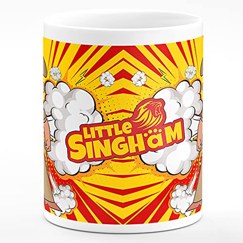 Chhaap Little Singham Hd White Printed Microwave Safe Ceramic Coffee Mug Suitable Gift for Friend | Brother | Sister | Boyfriend | Girlfriend | Boys | Girls | Kids | Cousin (350 ml) (CR5 02) - Image 2