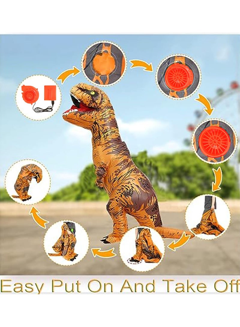 general Dinosaur Inflatable Cosplay Costume Funny Inflatable Costume T-Rex Costume Show For Height 59.05-74.8 Inches  - Image 3