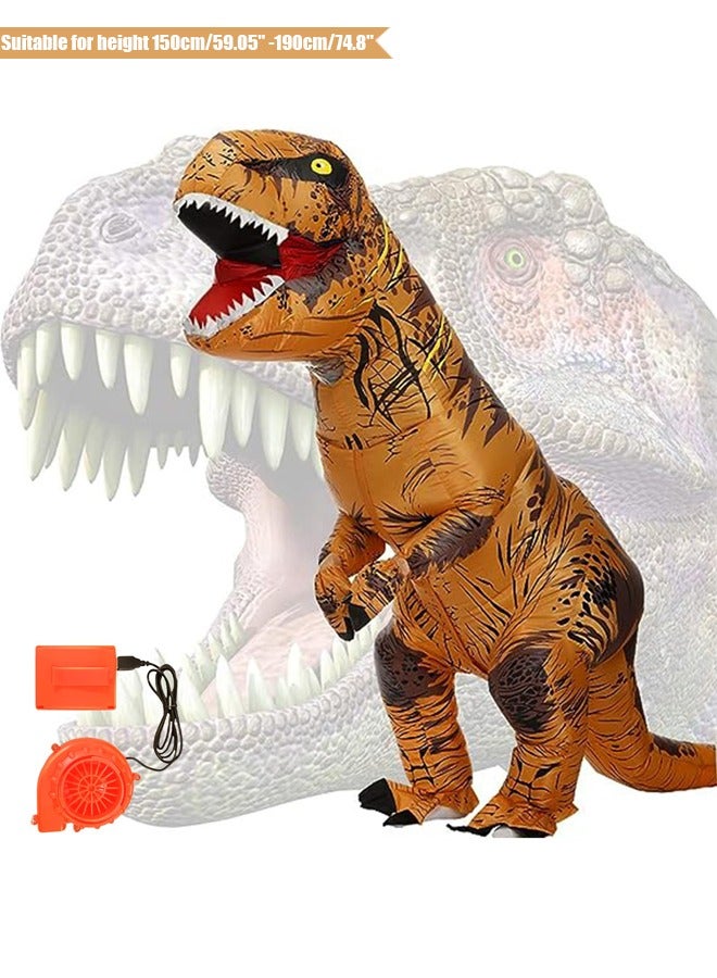 general Dinosaur Inflatable Cosplay Costume Funny Inflatable Costume T-Rex Costume Show For Height 59.05-74.8 Inches  - Image 1