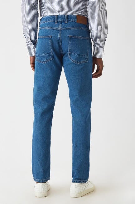 Bisse Men's 5 Pocket Jean Pants BLUE PNJ22K22204_D35  - Image 4