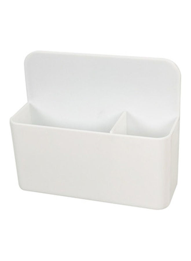 نيبمينينت طقم حامل مغناطيسي مناسب للسبورة البيضاء لأقلام الماركر والطباشير مكون من قطعتين أبيض