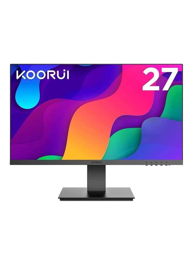 KOORUI - 27-Inch IPS FHD Computer Monitor, 75Hz Refresh Rate, 16:9 Aspect Ratio, 5ms Response Time, 99% sRGB Color Gamut, VGA/HDMI Input, VESA Compatible, Black | 27N1 - Image 1