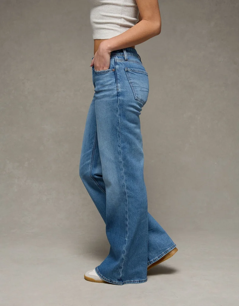 American Eagle  AE Stretch Low-Rise Flare Jean for Women | Best Price UAE