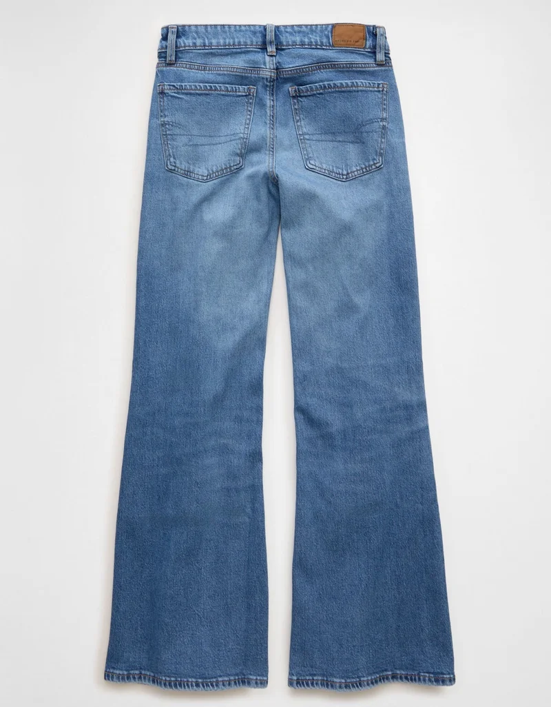 American Eagle  AE Stretch Low-Rise Flare Jean for Women | Best Price UAE