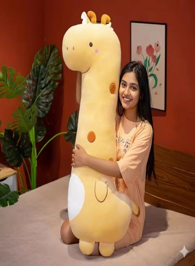 TechMax Solution Kawaii Style Giraffe Plush Toy Long Hugging Cushion Cute Stuffed Animal Gift for Children - Image 2