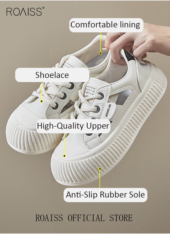 Women Casual Sneakers Versatile for Daily Use Flat and Comfortable Long Lace Design Lightweight and Breathable Non Slip Large Sole for Women - pzsku/Z3F5D948079F87B8927CBZ/45/_/1715666315/13dbe8aa-5e03-43a1-a09c-6d04ba790d5b