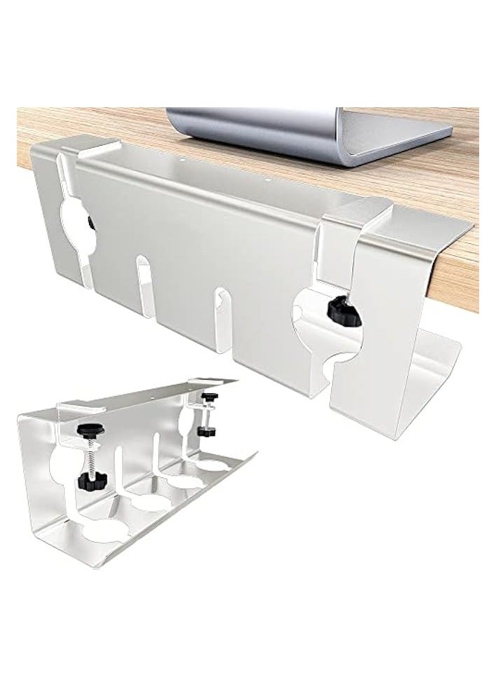 بروماس صينية إدارة الكابلات تحت المكتب - لا تسبب ضررًا للمكتب، إدارة كابلات المكتب الدائمة المثالية، مشابك مطورة لإدارة الكابلات تحت الطاولة يتم تركيبها بدون حفر على حامل كابل المكتب - Image 1