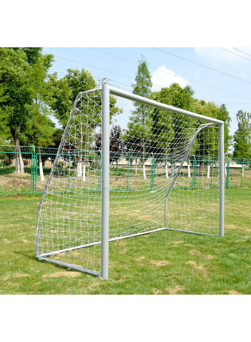 GT-Wheel Professional Soccer Football Goal Metallic Stainless Steel Thick Durable Goal with Net for Adults and Children - Image 2