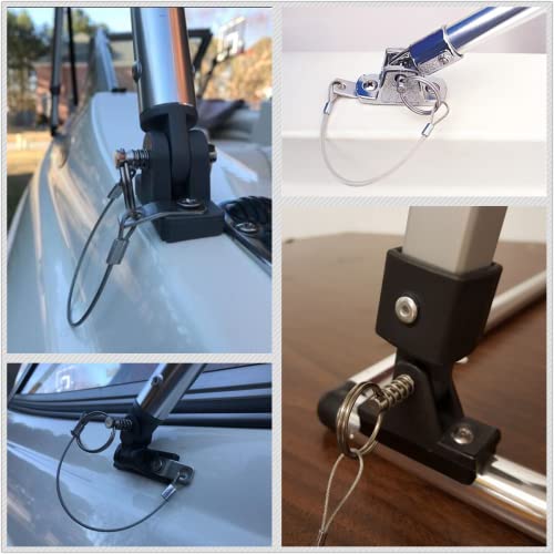 Thorn Boat Bimini Quick Release Pin with Lanyard (4 PCS), Stainless Steel Top Pin, Marine Hardware for Deck Hinge - Image 2