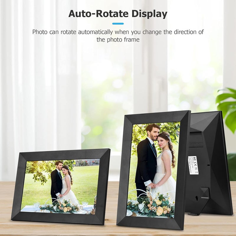 10.1 Inch Smart WiFi Photo Frame Digital Picture Frame HD IPS Touch-screen 1280 * 800 Photo 1080P Video 16GB Storage Supports Auto Rotation Photo Sharing via APP - Image 4