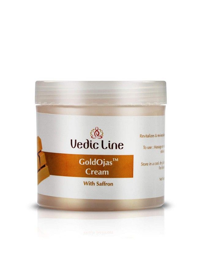 Vedicline Gold Ojus Massage Cream Reduce Signs Of Ageing & Improves Elasticity With Almond Oil Olive Oil Gold Dust For Smooth Skin 100Ml - Image 1