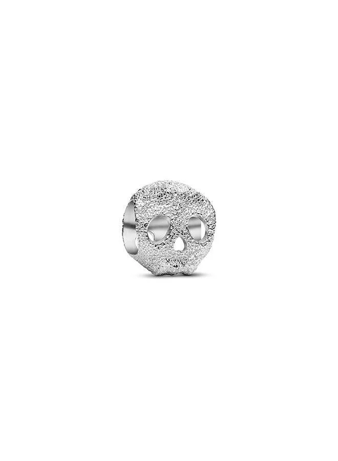 PANDORA Textured Skull Mini Charm