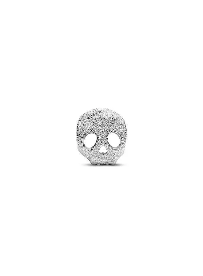 PANDORA Textured Skull Mini Charm