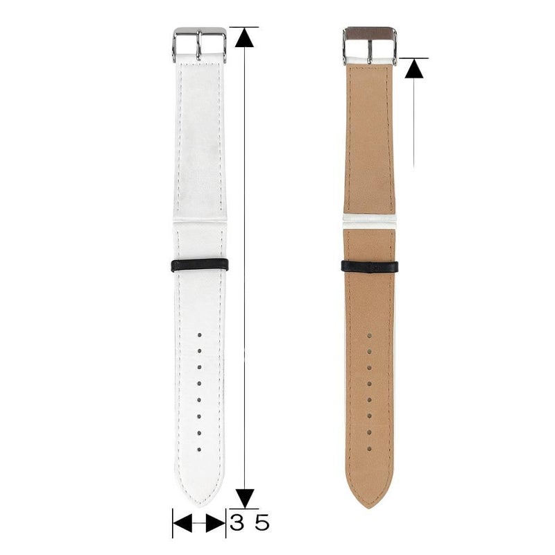 سوار ساعة ذكية سوار جلدي كلاسيكي متوافق باللون رمادي قابل للتعديل مع Apple Watch بملاءمة قابلة للتعديل وحزام بديل - Image 2