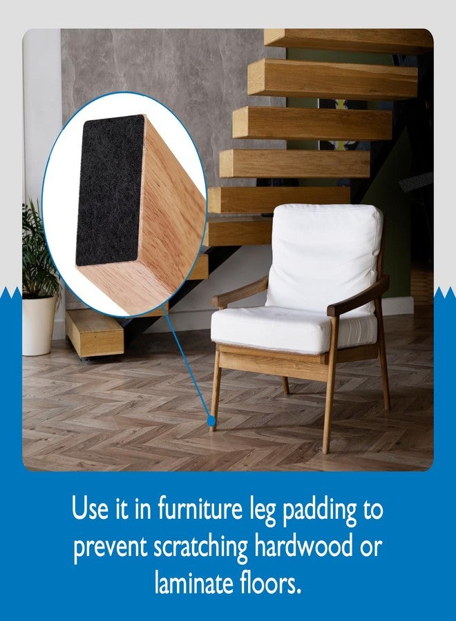 J.V. Converting FindTape Polyester 1.5mm Felt Tape - 3/4 in. x 50 ft. Felt Strips with Adhesive Backing and Furniture Strips, Great for Arts and Crafts, Classrooms, and Protecting Furniture (Black) - Image 5