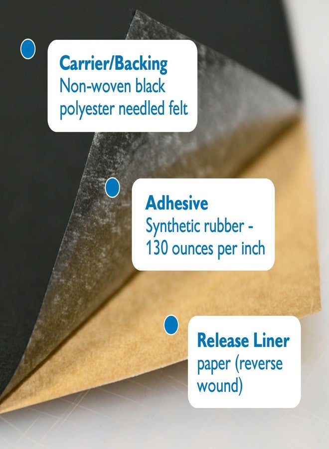 J.V. Converting FindTape Polyester 1.5mm Felt Tape - 3/4 in. x 50 ft. Felt Strips with Adhesive Backing and Furniture Strips, Great for Arts and Crafts, Classrooms, and Protecting Furniture (Black) - Image 4