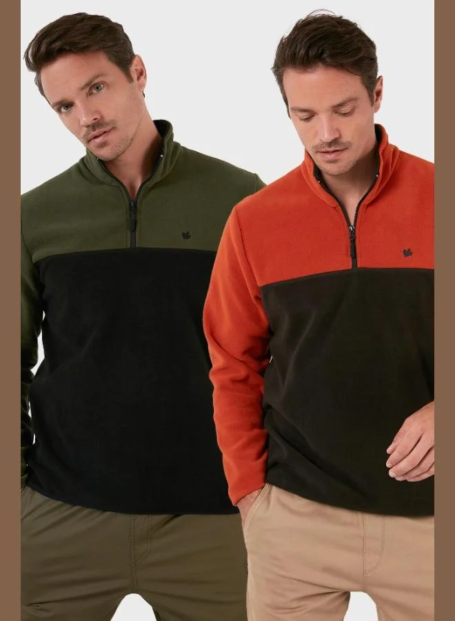 بوراتي بوراتي قطعتان بياقة واقفة مقاومة للوبر رجالي