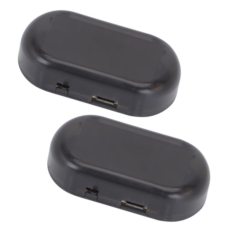 2Pcs Solar Car Alarm Light with Flashing LED for Vehicle Security Emergency - Image 2
