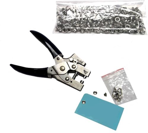 Oregon Lamination Hand Held Eyelet Punch & Crimp Tool Including 260 Steel 5mm (3/16-inch) Diameter Eyelets - Image 4
