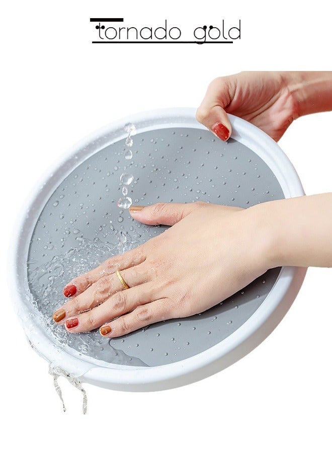 tornado gold Rotating Kitchen Spice Storage Rack White/Grey - Image 5