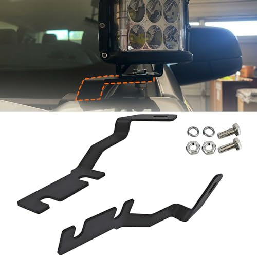 GafeSkui Ditch Light Brackets Hood Hinges Mount Bracket Kit LED Pod Light Work Light Compatible with Ford Ranger 2018 2019 2020 2021 2022 - Image 2