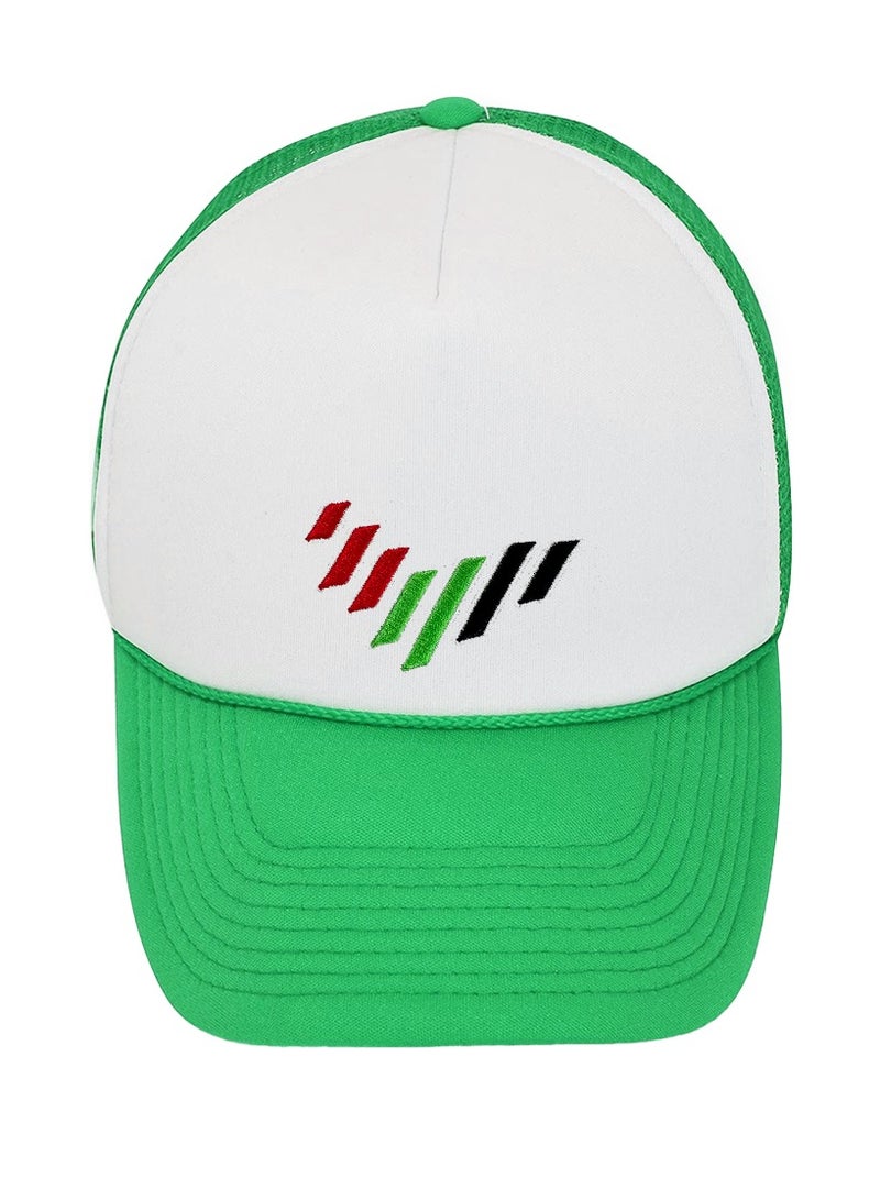 قبعة بيسبول للأطفال للجنسين مطرزة بتصميم الإمارات العربية المتحدة مع سناب باك بلاستيكية قابلة للتعديل - Image 3