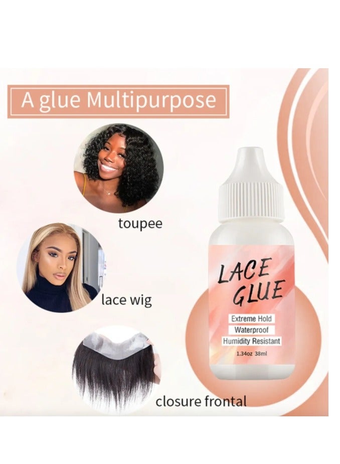 الواحة-TH 3 قطع من غراء الدانتيل، منتج لاصق للشعر المستعار، غراء شعر مستعار أمامي من الدانتيل، غراء دانتيل شفاف قوي وثابت، مزيل غراء الدانتيل يُستخدم لاستبدال الشعر - Image 5