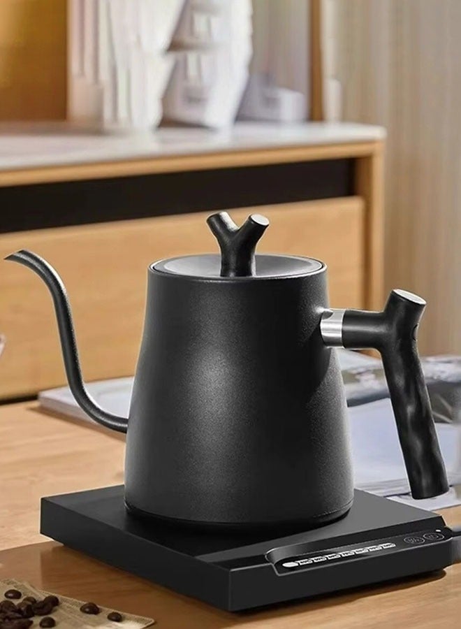 توسكانا يو غلاية v60 غلاية كهربائية معقوفة 1 لتر 1000 واط غلاية مياه لصب القهوة والشاي،إبريق قهوة وشاي من الفولاذ المقاوم للصدأ، غلاية قهوة بدرجة حرارة ثابتة - Image 2