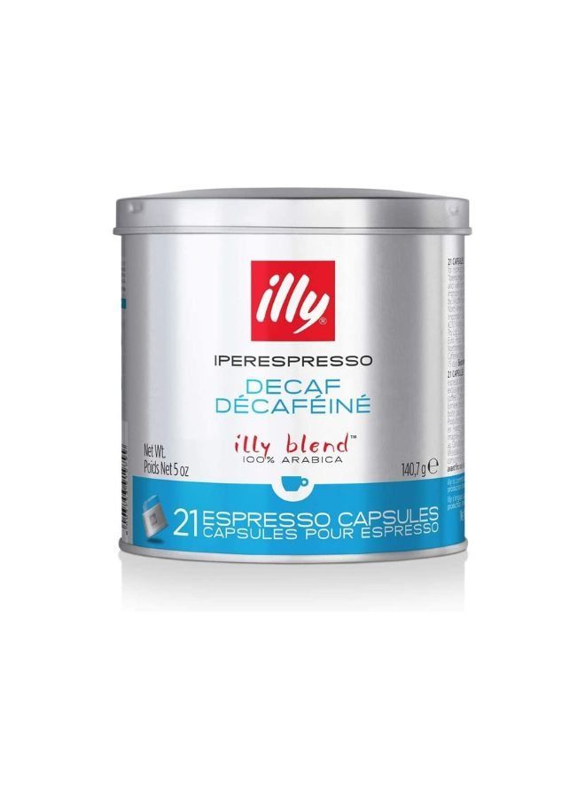 Illy illy Coffee, iperEspresso Capsule, Decaffeinated Medium Roast Espresso Pod, 100% Arabica Bean Signature Italian Blend, Premium Gourmet Roasted Decaf, Compatible with illy iperEspresso Machines (21 ct) - Image 1
