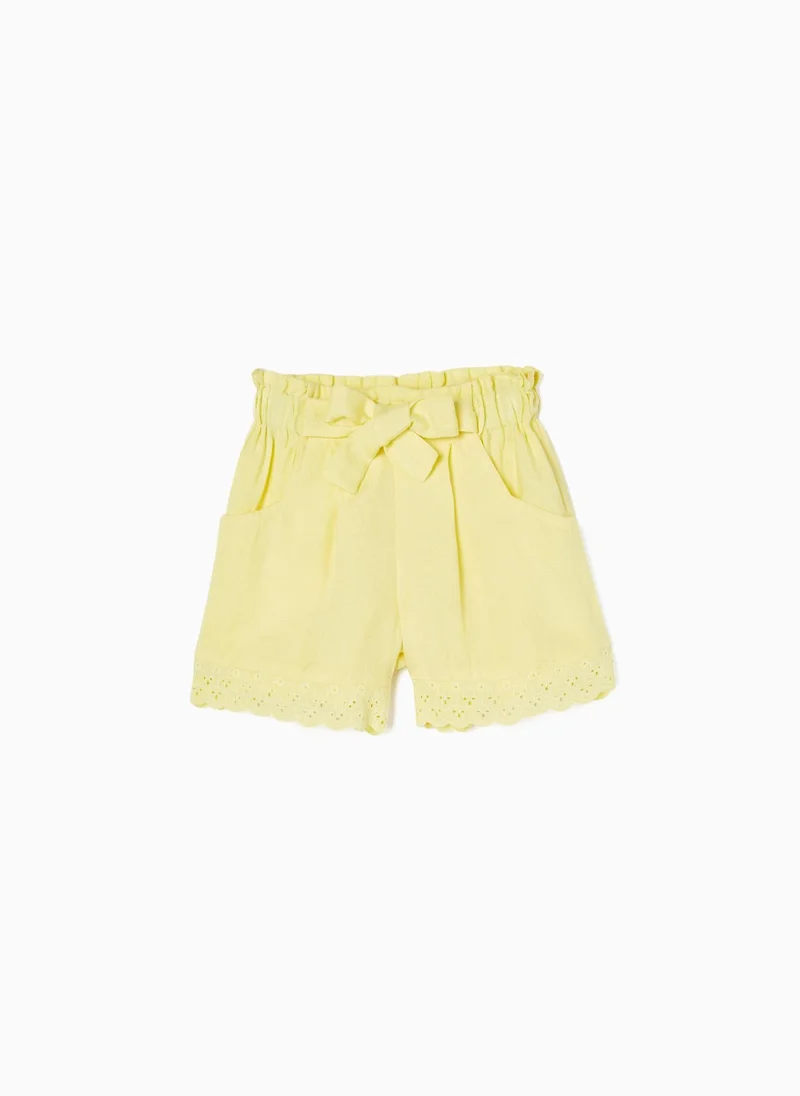 Zippy Shorts with Broderie Anglaise for Girls