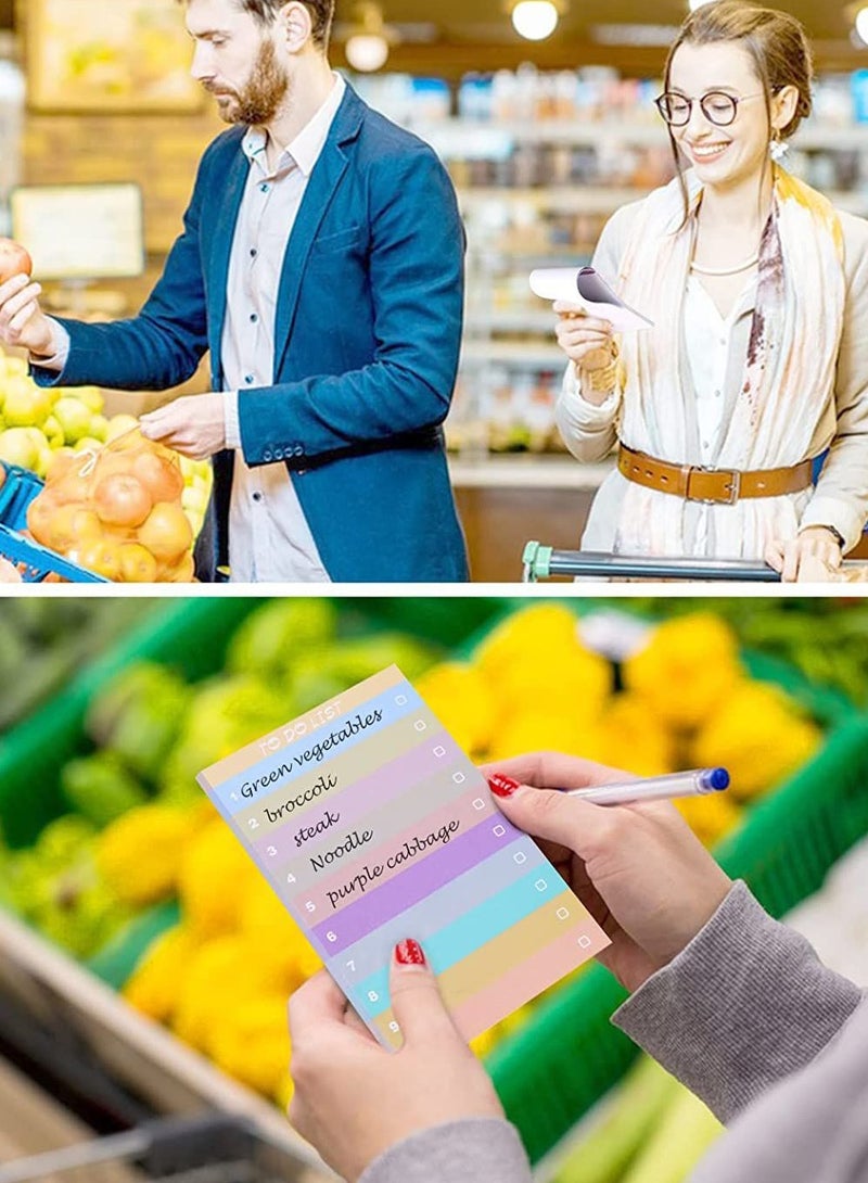 Excefore 300 ورقة قائمة مهام يومية، دفتر ملاحظات بدون تاريخ، لوحة ملاحظات ملونة، لوحة ملاحظات للخطة الأسبوعية، أجندة ومنظم، مخططات للكلية - Image 4