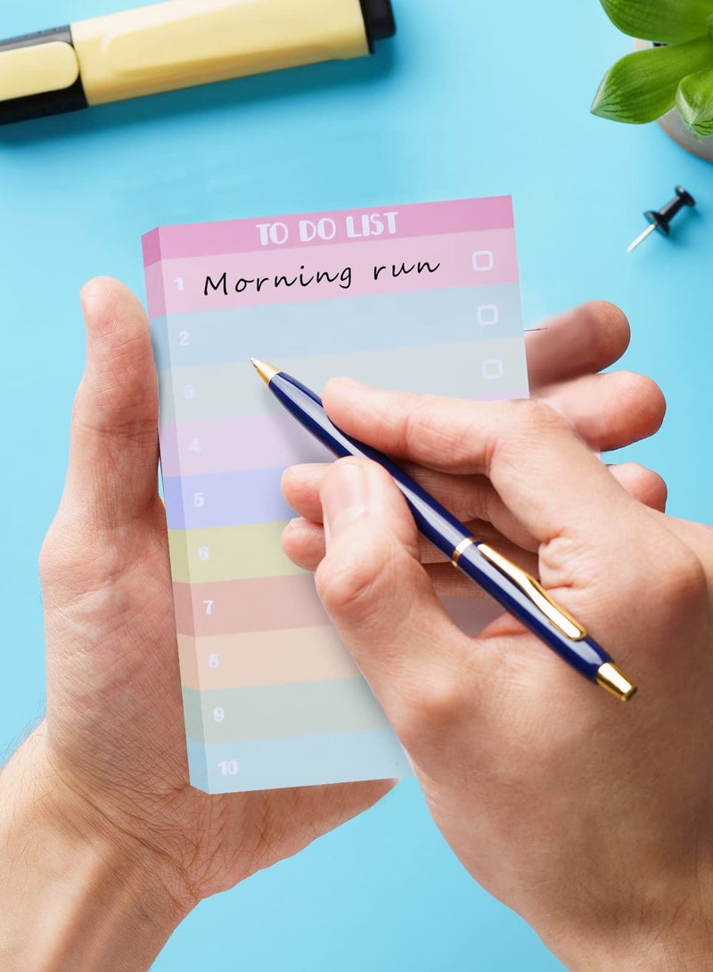 Excefore 300 ورقة قائمة مهام يومية، دفتر ملاحظات بدون تاريخ، لوحة ملاحظات ملونة، لوحة ملاحظات للخطة الأسبوعية، أجندة ومنظم، مخططات للكلية - Image 5