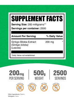 BULKSUPPLEMENTS.COM BULKSUPPLEMENTS.COM Ginkgo Biloba Extract Powder  - Image 2