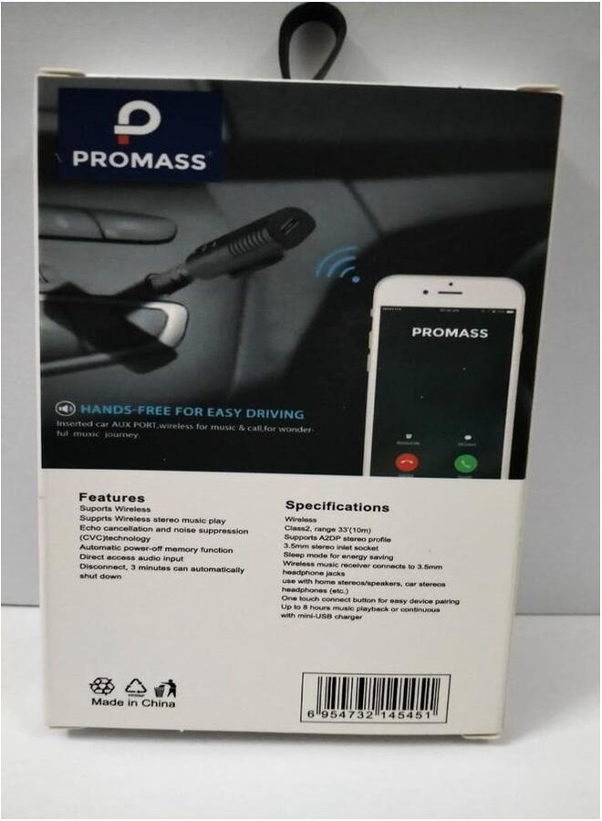 PROMASS Bluetooth Receiver Music Adapter - Image 3