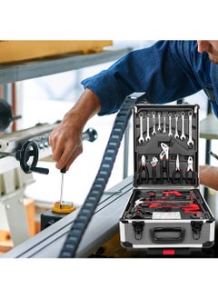 EzzySo 187-Piece Professional Tool Set, Home Hand Tool Set, Auto Repair Tool Set with Aluminum Trolley Case, Silver  - Image 3