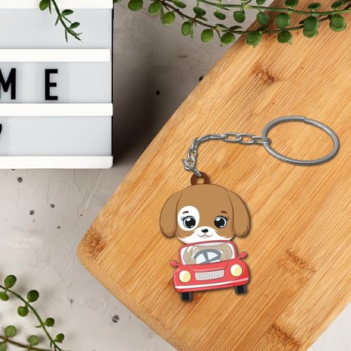Bhai Please Dog Wooden Keychain For Car, Bike, Office, Home (Pack Of 1) Multicolour Key Chain With Ring | Gift Men, Women, Girls, Boys, Him And Her, Multicolor) - Image 2