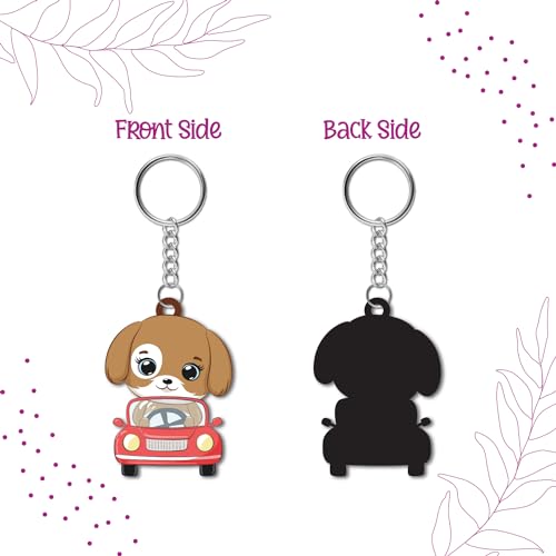 Bhai Please Dog Wooden Keychain For Car, Bike, Office, Home (Pack Of 1) Multicolour Key Chain With Ring | Gift Men, Women, Girls, Boys, Him And Her, Multicolor) - Image 4