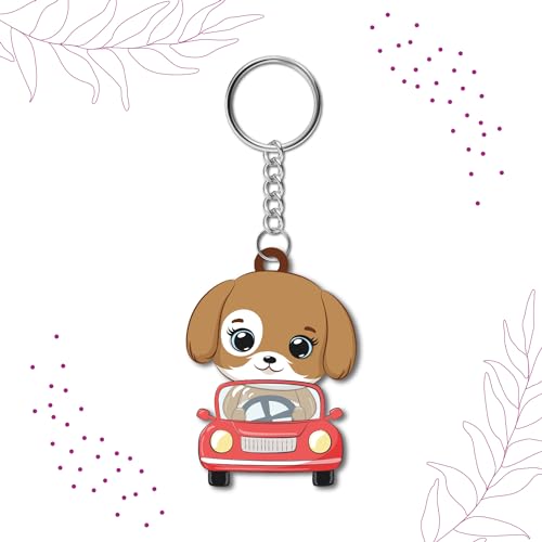 Bhai Please Dog Wooden Keychain For Car, Bike, Office, Home (Pack Of 1) Multicolour Key Chain With Ring | Gift Men, Women, Girls, Boys, Him And Her, Multicolor) - Image 3