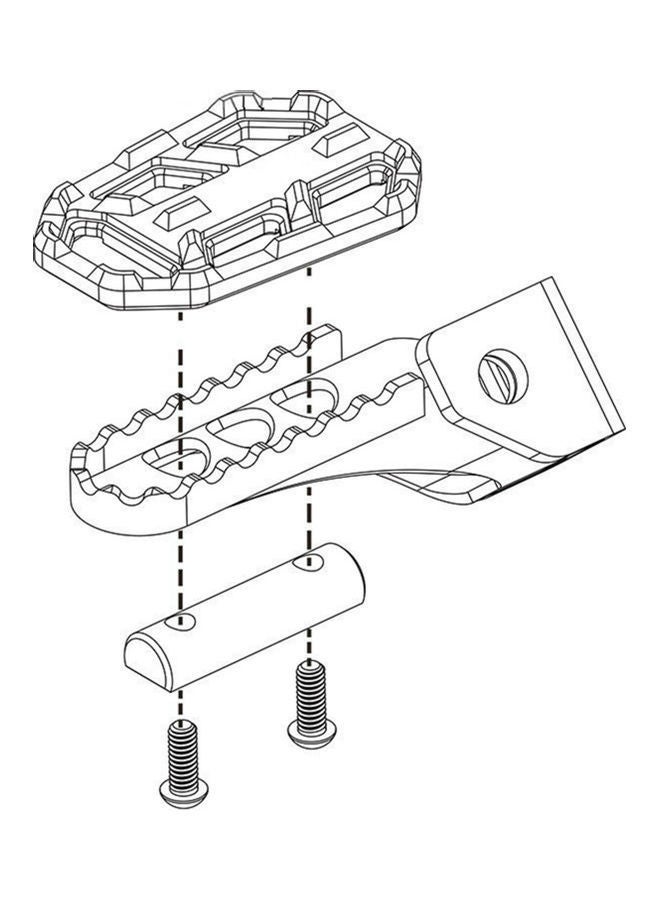 نيبمينينت طقم أوتاد قدم للدراجة النارية مع براغي، مكون من 10 قطع - Image 4