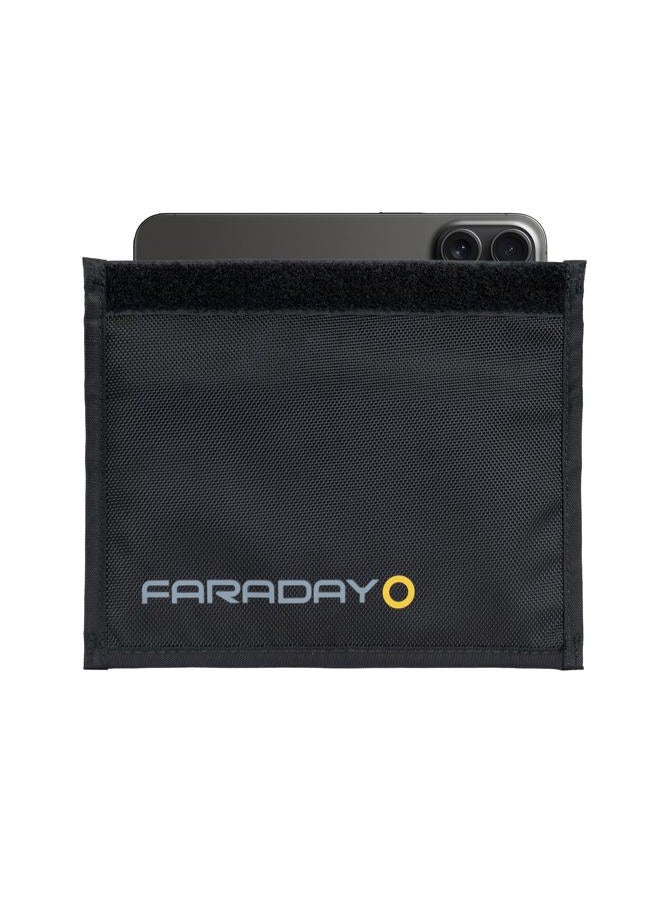 Faraday Defense Faraday Bag Heavy Duty Black Canvas for Cell Phones, Key FOBs, Passports, Credit Cards - EMP CME EMF Signal Shielding for Law Enforcement and Military - Image 1