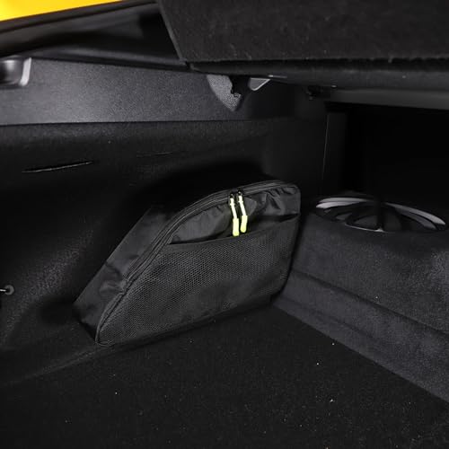 Daeiclru Car Trunk Organizer Compatible with Toyot@ Supra GR A90 A91 MK5 2019-2024, Rear Side Oxford Cloth Storage Bag Interior Storage Accessories - Image 3