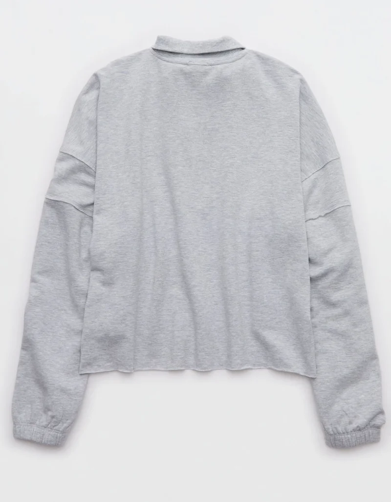 Aerie  OFFLINE By Aerie OTT Seamed Quarter Zip Sweatshirt for Women | Best Price UAE