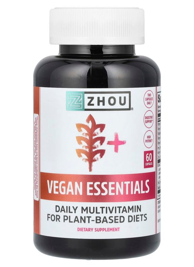 Vegan Essentials 60 Capsules - pzsku/Z3F5EBF1E9AB50723303AZ/45/_/1728489568/7b3b2631-55eb-435a-9c3a-2943e59ed4a0