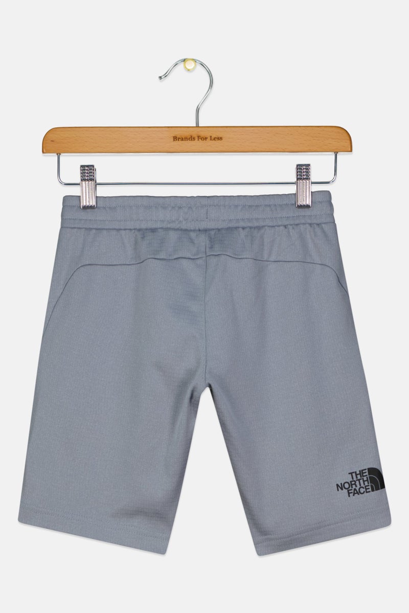 THE NORTH FACE شورت تدريب بشعار العلامة التجارية للأولاد، رمادي - Image 2