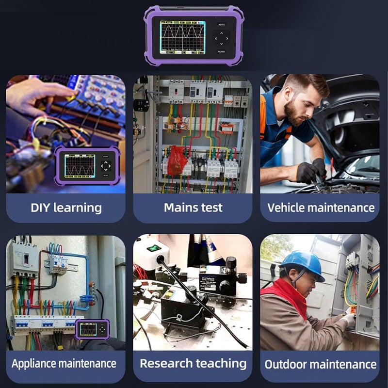 مقياس الذبذبات المحمول الرقمي المحمول بعرض نطاق 1 ميجاهرتز ومعدل أخذ عينات 8.33 ميجاهرتز لتشخيص السيارات - Image 4