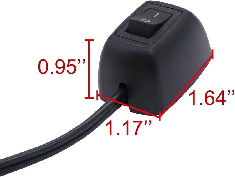 TWTADE Paste Type Car Push Button Switch ON/Off DC12V Surface Mount Water Drop Shape DIY SPST Rocker With 23.6" Cable for Various Lamps and Lanterns H-014-60CM - Image 3